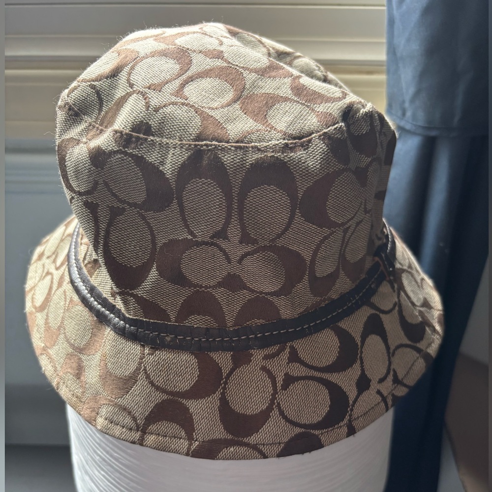 Brown Monogram Bucket Hat
